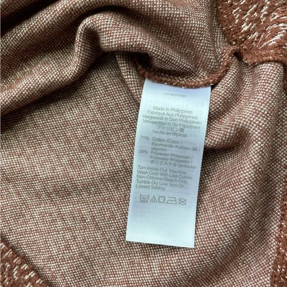 Madewell Chocolate Brown Textured Knit Square Neck Puff Sleeve Top S Cottagecore - Picture 7 of 10